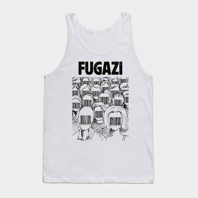 Barcode face Fugazi Tank Top by adima